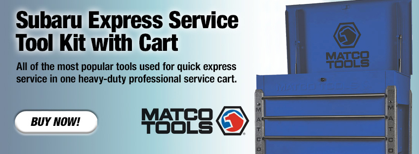 Subaru Express Service Tool Kit with Cart